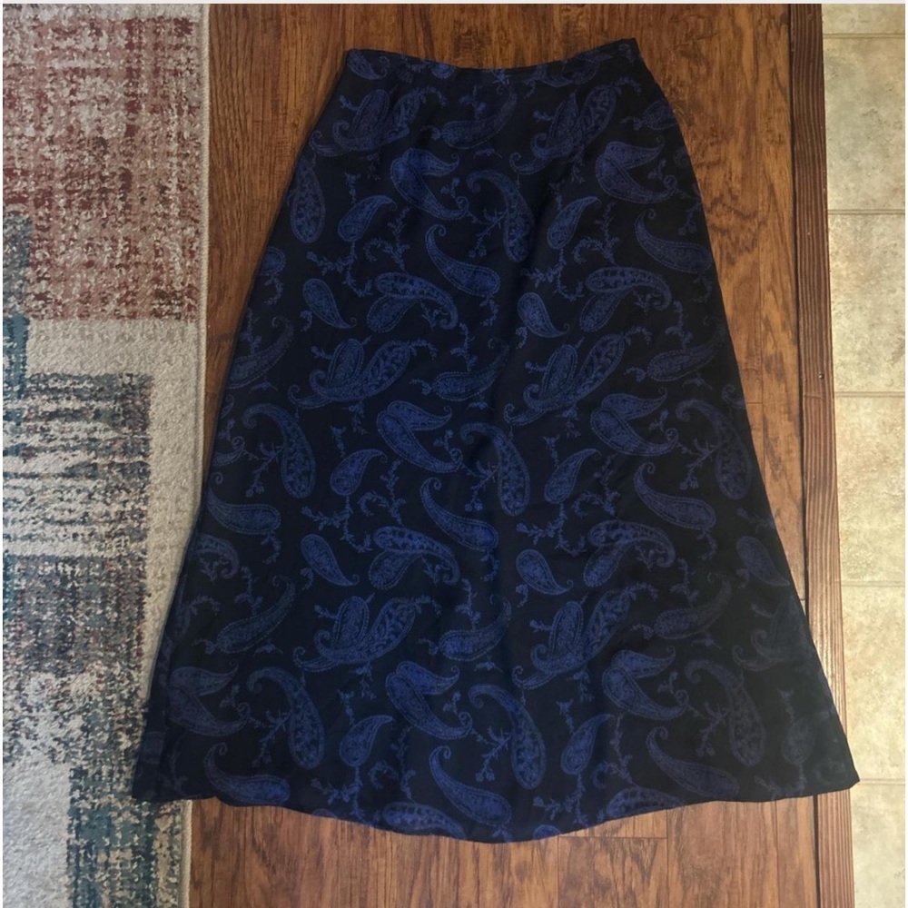 handkerchief patterned skirt